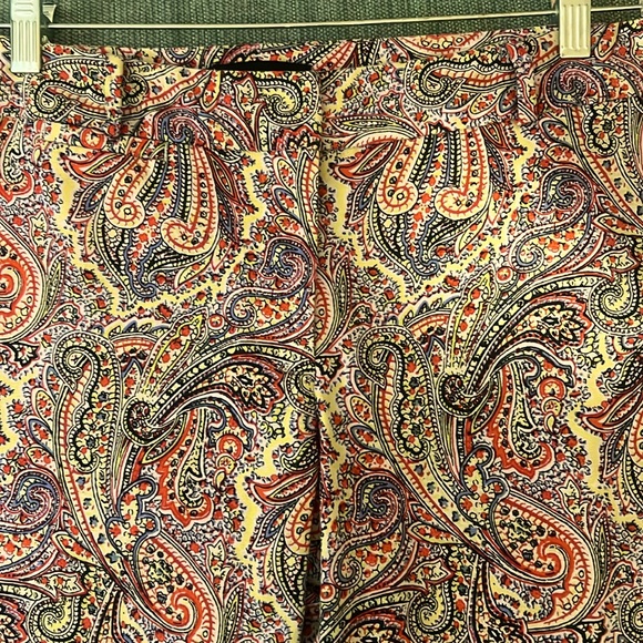 Talbots size 8 transitional print pants - Picture 2 of 8